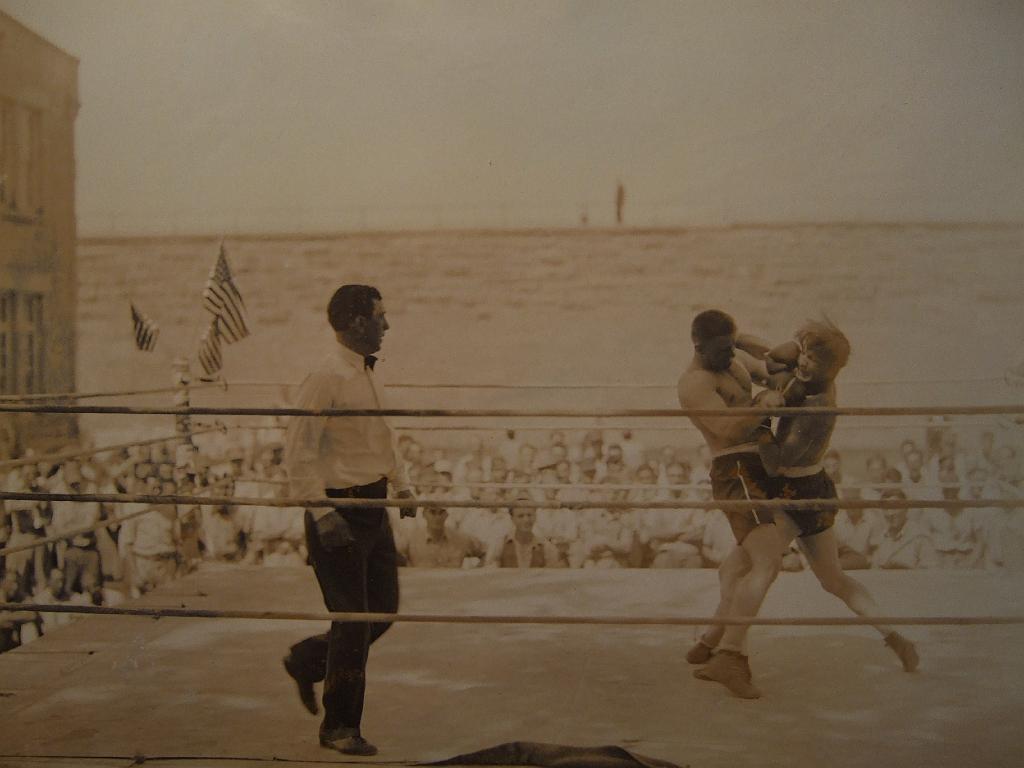 DSCF2462.JPG - Boxing matches provided entertainment and allowed for orderly settling of disputes between inmates.